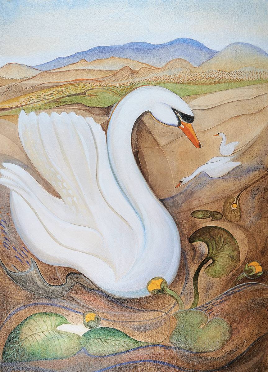 THE IRISH SWAN by Pauline Bewick sold for 320 at Whyte's Auctions