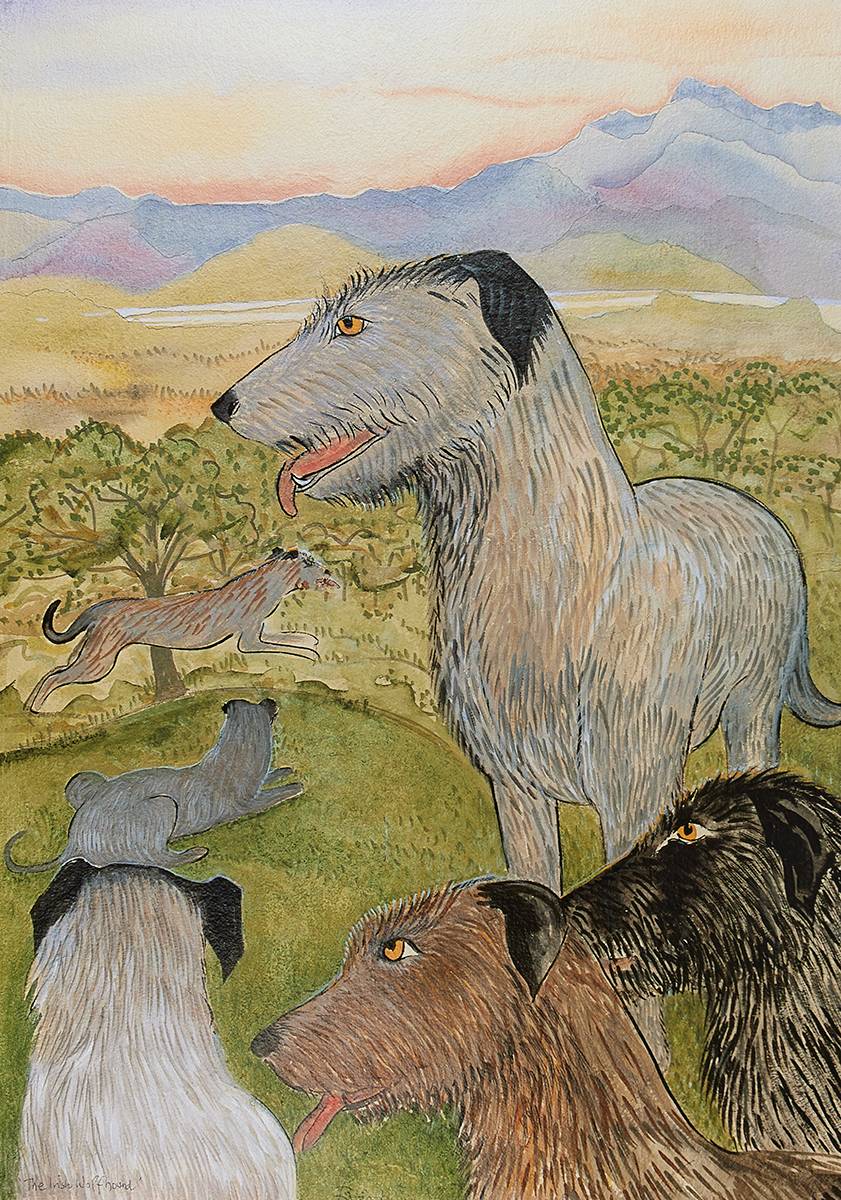 THE IRISH WOLFHOUND by Pauline Bewick RHA (1935-2022) at Whyte's Auctions