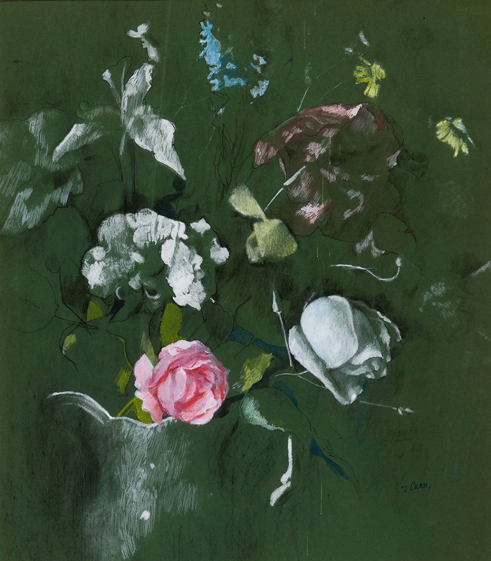 FLOWER STUDY by Tom Carr HRHA HRUA ARWS (1909-1999) at Whyte's Auctions