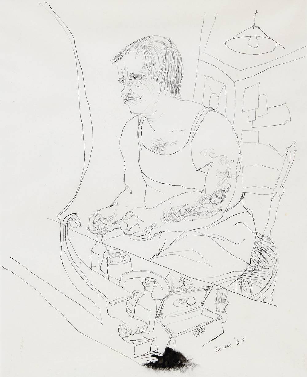 ACTOR PREPARES, 1965 by Piet Sluis (1929-2008) at Whyte's Auctions