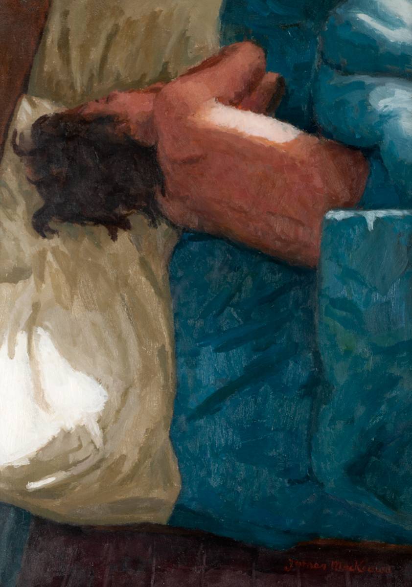 WOMAN IN BLUE BED by James MacKeown (b.1961) at Whyte's Auctions