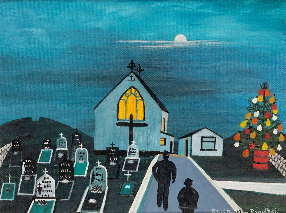 CHRISTMAS EVE IN TORY, COUNTY DONEGAL, 2000 by Patsy Dan Rodgers (1945-2018) at Whyte's Auctions