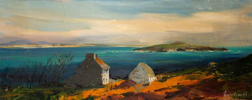 EVENING SKY, SALTEES, COUNTY WEXFORD by Kenneth Webb RWA FRSA RUA (b.1927) at Whyte's Auctions