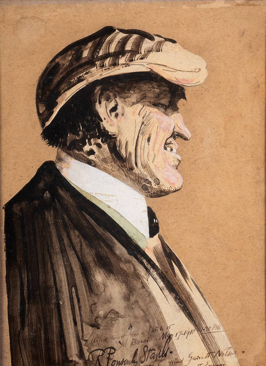 SKETCH OF J. D. BOWIE, 1910 by Sir Robert Ponsonby Staples RBA (1853-1943) at Whyte's Auctions