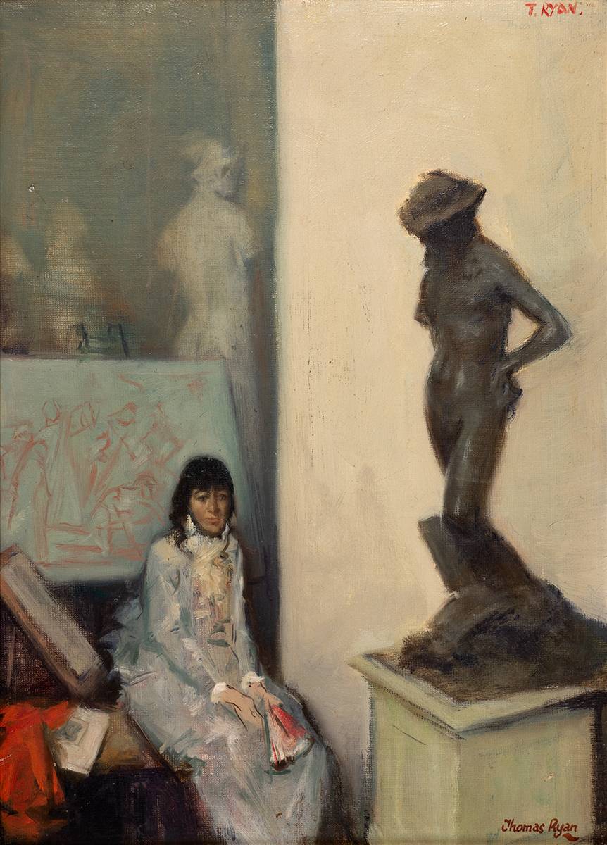 ANTIQUE ROOM, NATIONAL COLLEGE OF ART, DUBLIN, 1968 by Thomas Ryan PPRHA (1929-2021) at Whyte's Auctions