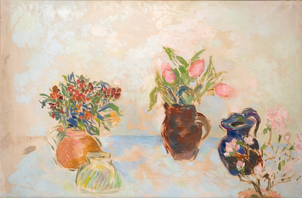 STILL LIFE WITH FLOWERS by Stella Steyn sold for 1,300 at Whyte's Auctions