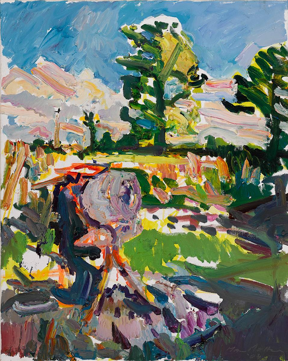 TREES IN A LANDSCAPE, 2004 by Brian MacMahon sold for 680 at Whyte's Auctions