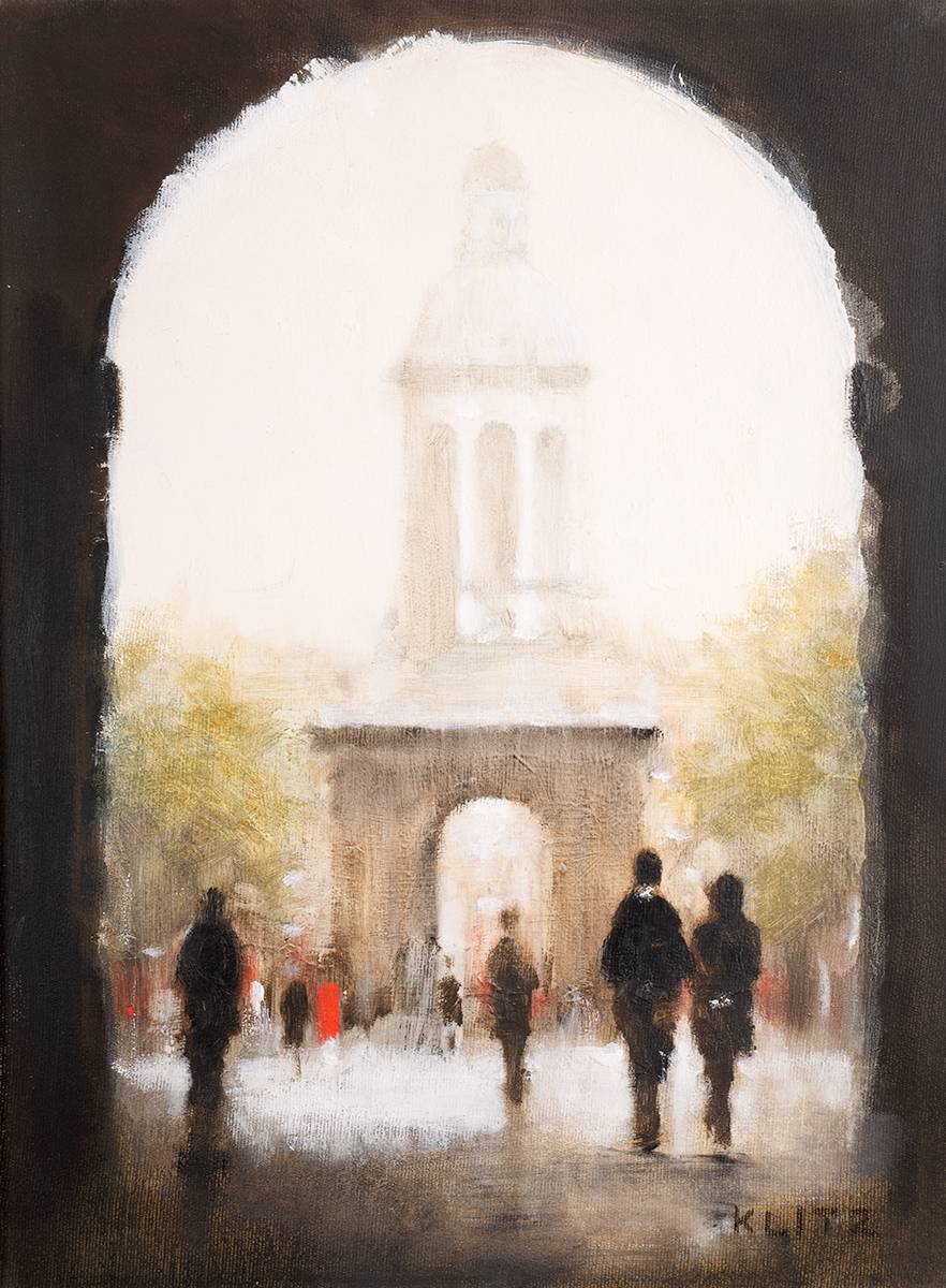 TRINITY COLLEGE, DUBLIN by Anthony Robert Klitz sold for 580 at Whyte's Auctions