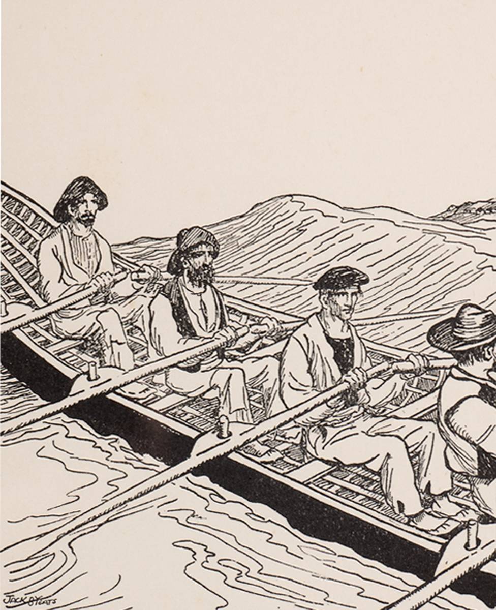 A FOUR OARED CURRACH by Jack Butler Yeats RHA (1871-1957) at Whyte's Auctions