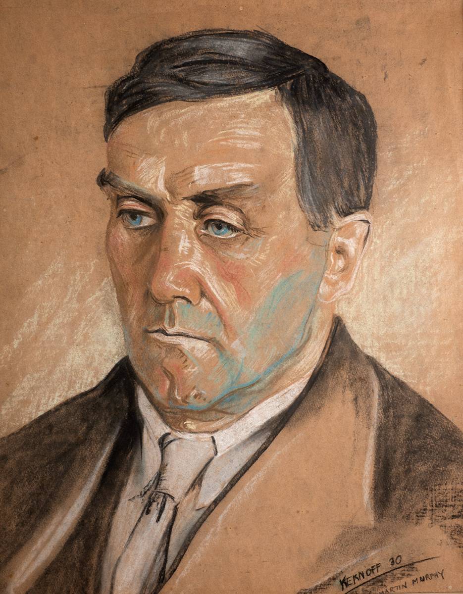 PORTRAIT OF MARTIN MURPHY, 1930 by Harry Kernoff RHA (1900-1974) at Whyte's Auctions