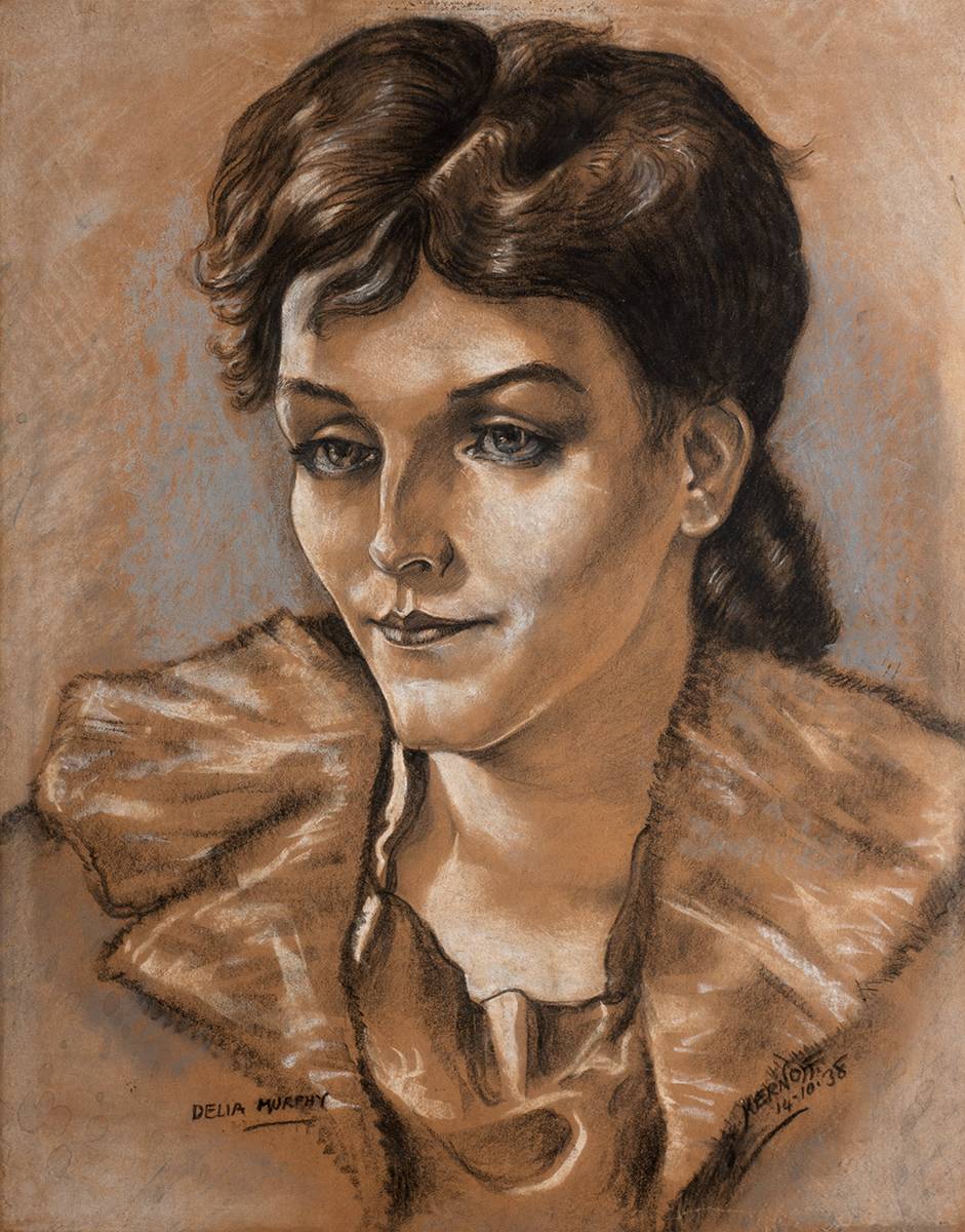 PORTRAIT OF DELIA MURPHY, 1938 by Harry Kernoff sold for 2,700 at Whyte's Auctions