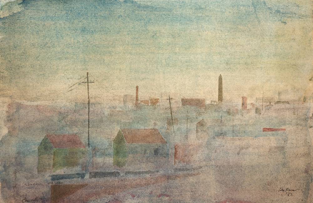 CLONDALKIN OLD AND NEW, 1982 by Peter Pearson (b.1955) at Whyte's Auctions