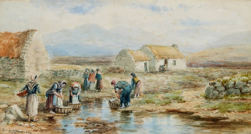 NEAR NEW ROSS, COUNTY WEXFORD by Alexander Williams RHA (1846-1930) at Whyte's Auctions