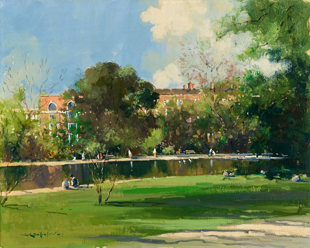 ST. STEPHEN'S GREEN, DUBLIN by George K. Gillespie RUA (1924-1995) at Whyte's Auctions