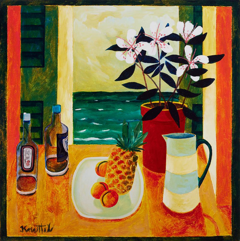 STILL LIFE BY A WINDOW by Graham Knuttel sold for 3,800 at Whyte's Auctions
