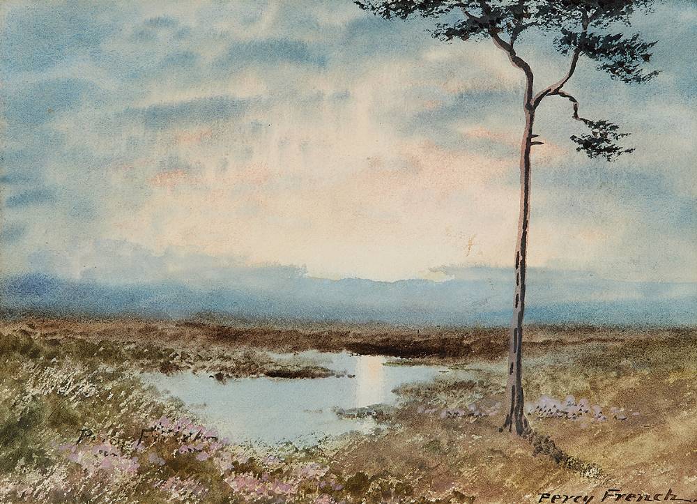 TREE BY A BOG LAKE by William Percy French (1854-1920) at Whyte's Auctions