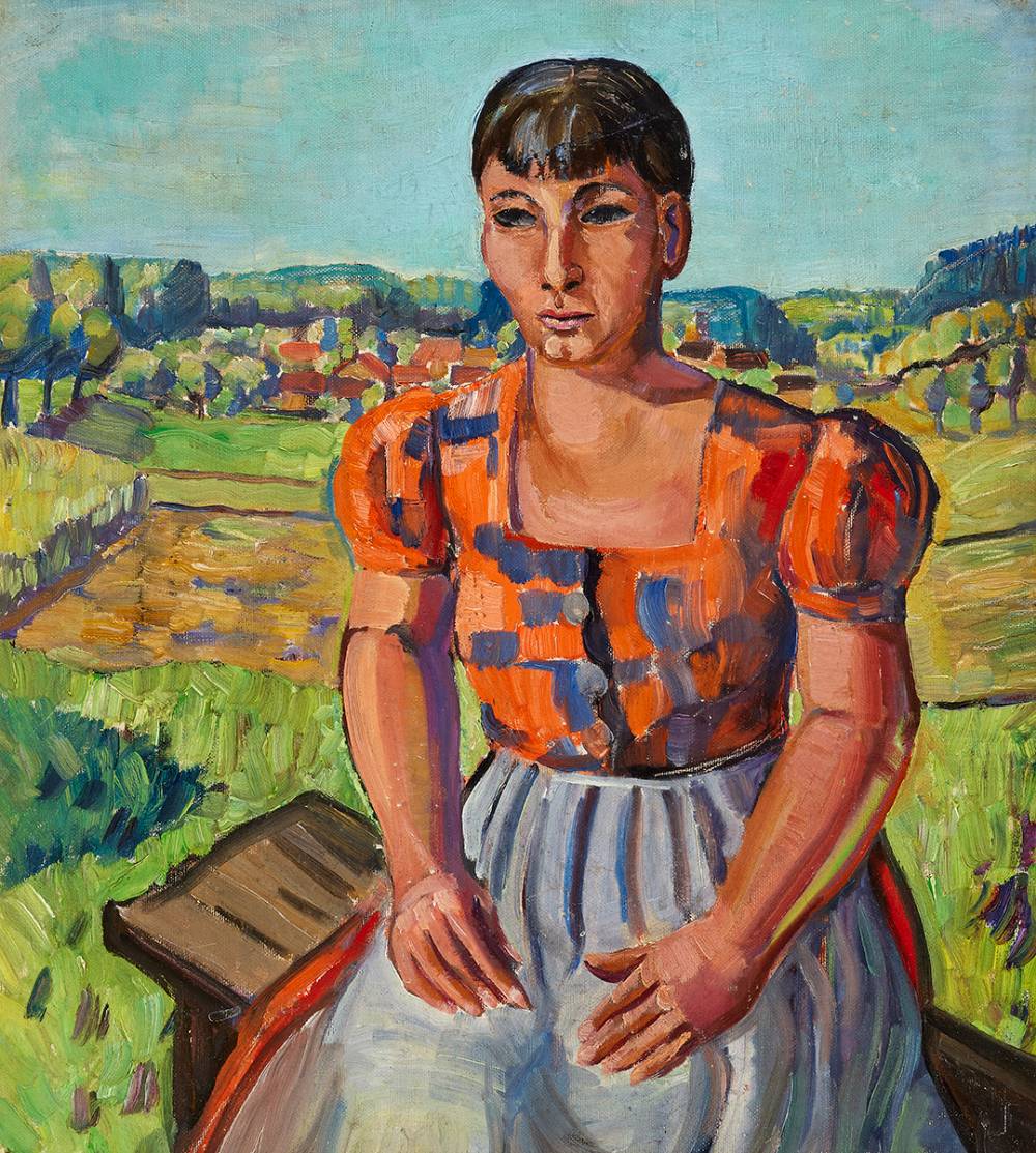 PORTRAIT [FRENCH PEASANT GIRL], c.1930s by Father Jack P. Hanlon (1913-1968) at Whyte's Auctions