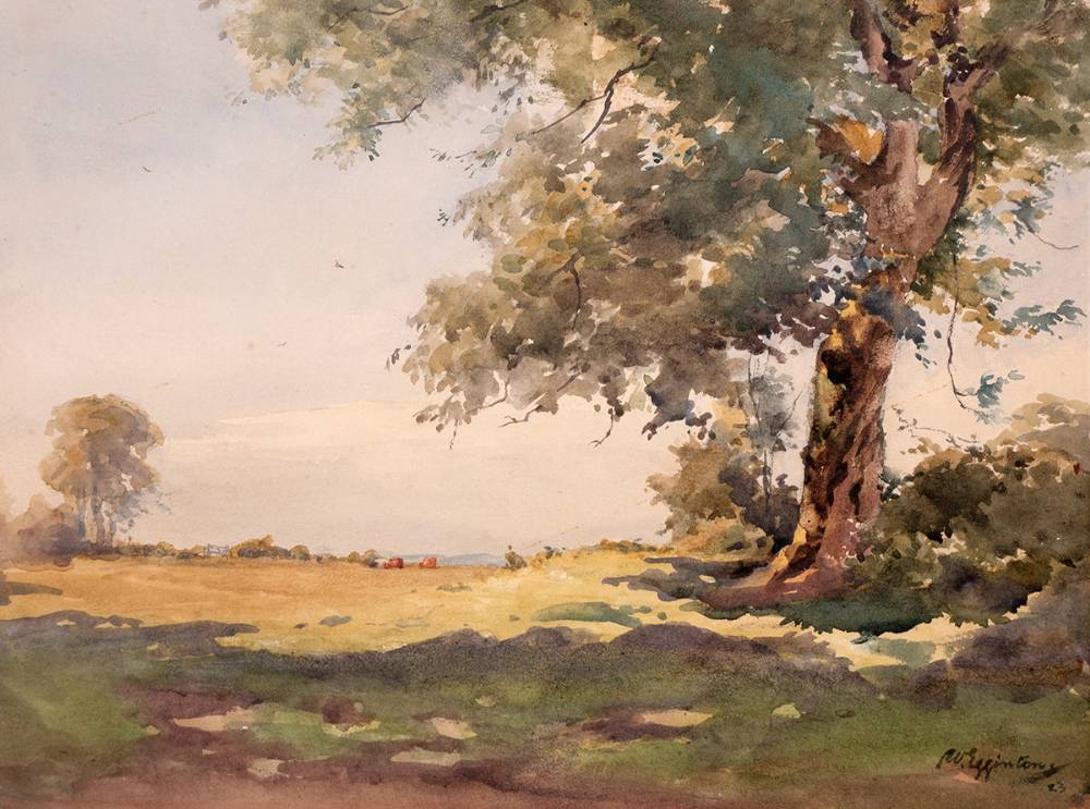 LANDSCAPE WITH TREE, 1923 by Wycliffe Egginton RI RWS (1875-1951) at Whyte's Auctions