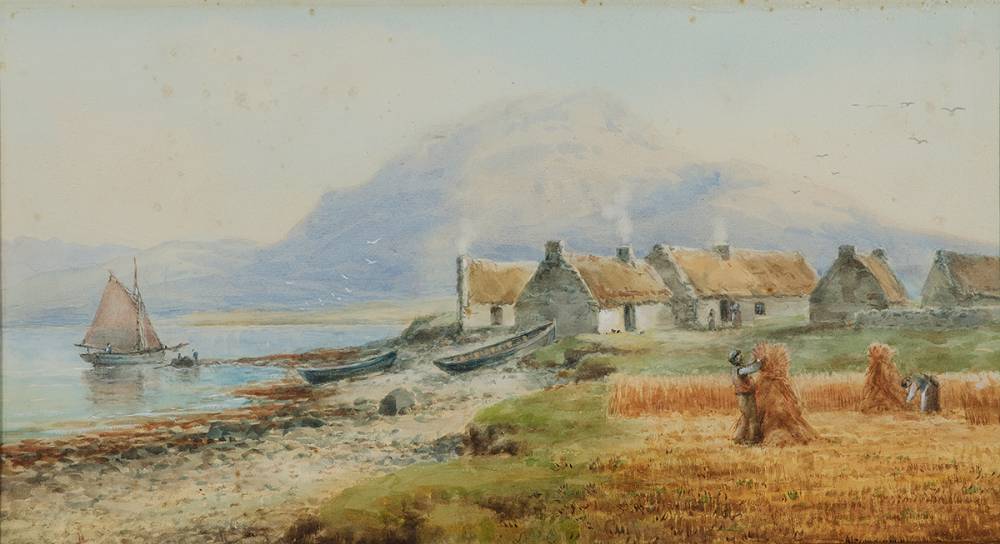 A SOD BALER, ACHILL ISLAND, c.1907 by Alexander Williams RHA (1846-1930) at Whyte's Auctions