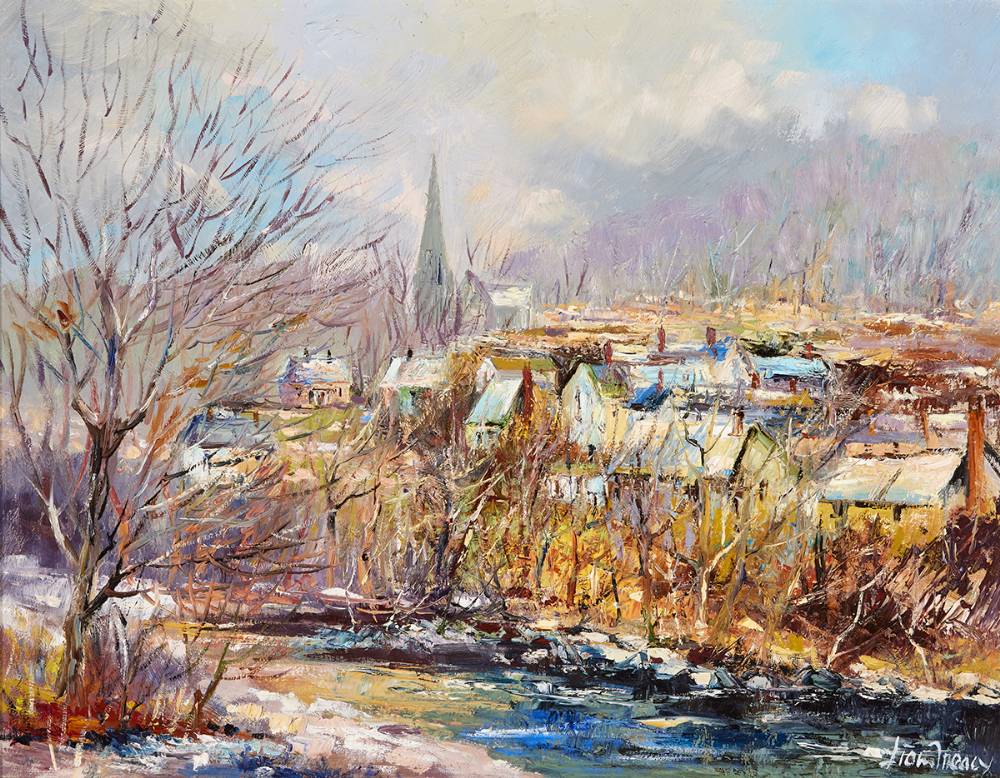 WINTER, AVOCA, COUNTY WICKLOW by Liam Treacy (1934-2004) at Whyte's Auctions