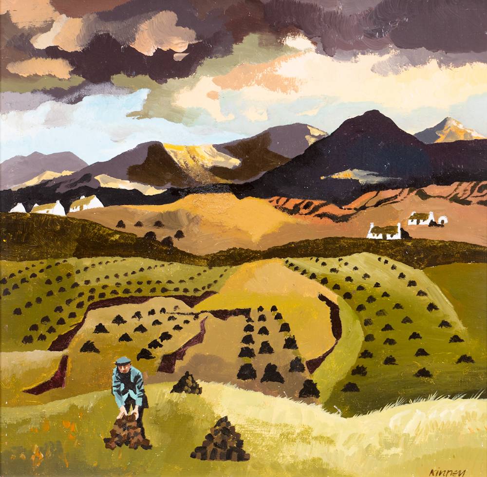STACKING THE TURF by Desmond Kinney (1934-2014) at Whyte's Auctions
