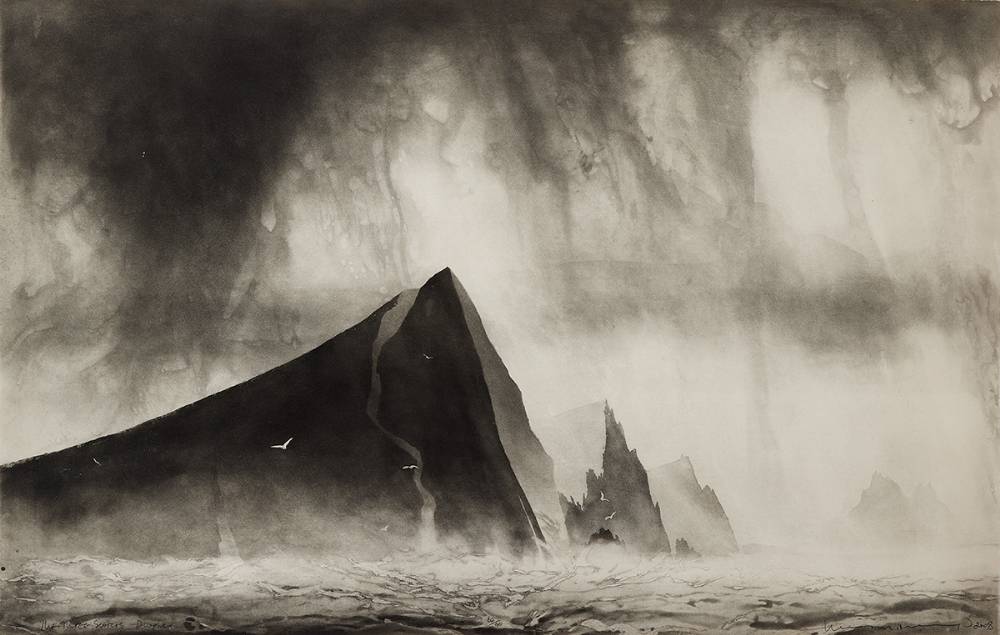 THREE SISTERS, DINGLE, 2008 by Norman Ackroyd sold for �1,050 at Whyte's Auctions