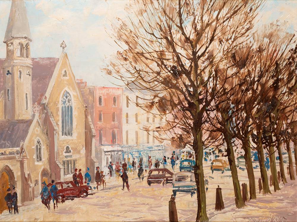 ST. STEPHEN'S GREEN WEST, DUBLIN by Fergus O'Ryan sold for 540 at Whyte's Auctions