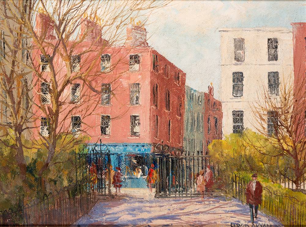 ST. STEPHEN'S GREEN, HARCOURT STREET CORNER, DUBLIN by Fergus O'Ryan RHA (1911-1989) at Whyte's Auctions
