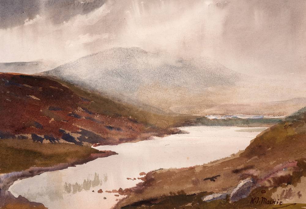LOUGH AGARROWEN, CREESLOUGH, COUNTY DONEGAL by Kathleen Isabella Mackie ARUA (1899-1996) at Whyte's Auctions