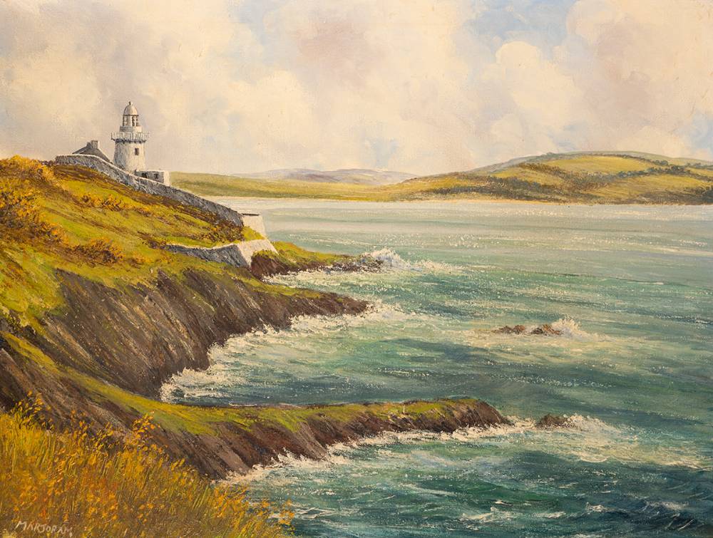 THE LIGHTHOUSE AT YOUGHAL, COUNTY CORK by Gerry Marjoram (b.1936) at Whyte's Auctions