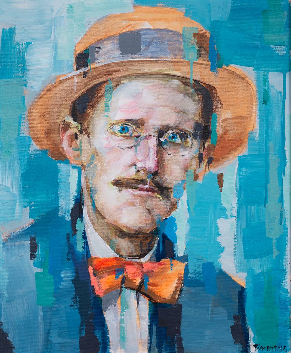 PORTRAIT OF JAMES JOYCE by Tom Byrne (b.1962) at Whyte's Auctions