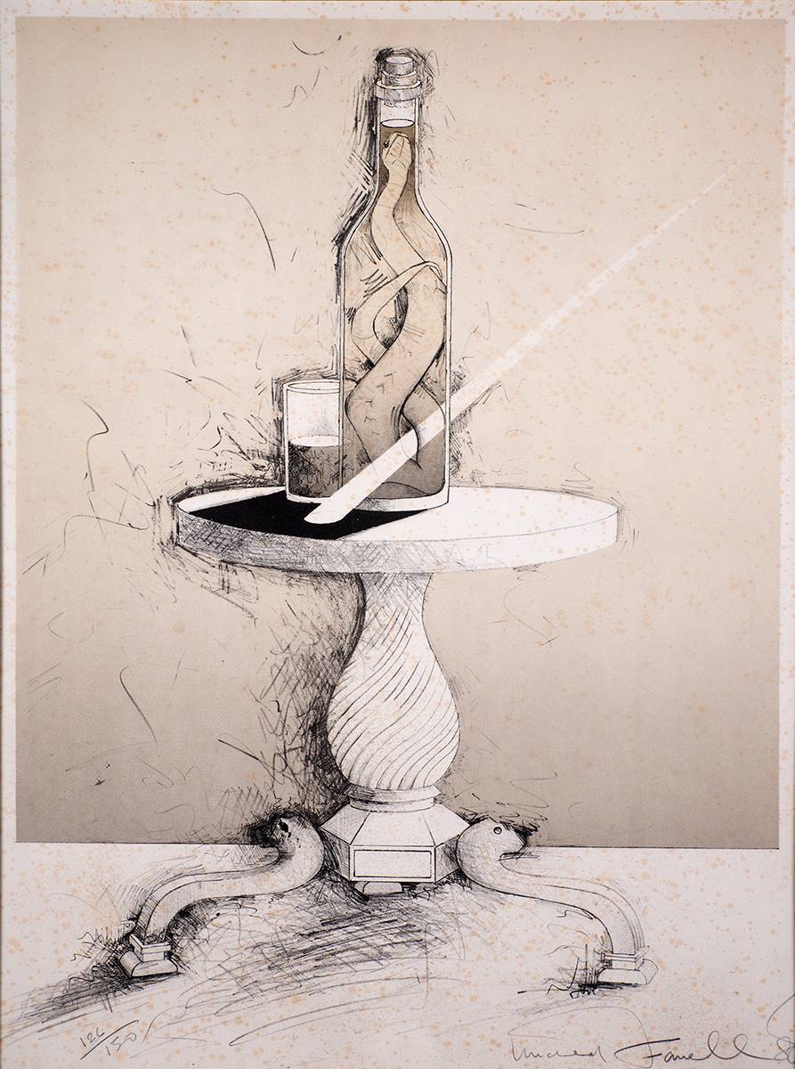 ALCOOL DE SERPENT, 1980 by Micheal Farrell (1940-2000) at Whyte's Auctions