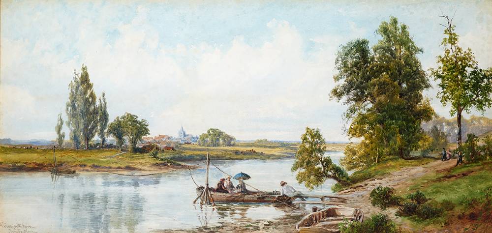 A FERRY ON THE AVON by John Faulkner RHA (1835-1894) at Whyte's Auctions
