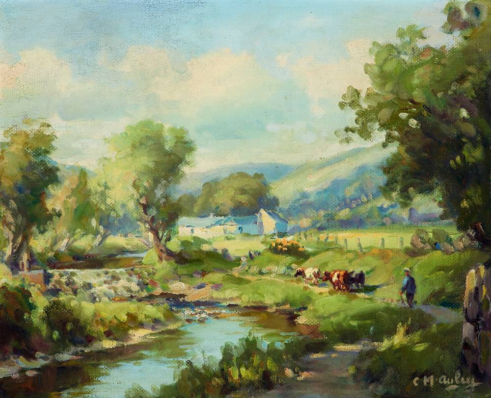 SUMMER IN GLENANNE, COUNTY ARMAGH by Charles J. McAuley RUA ARSA (1910-1999) at Whyte's Auctions