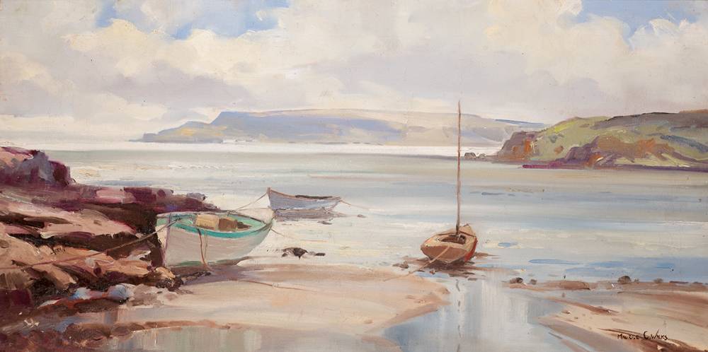 BOATS ON A SHORE by Maurice Canning Wilks RUA ARHA (1910-1984) at Whyte's Auctions