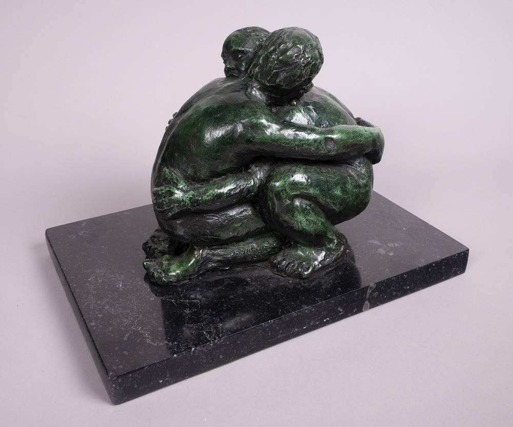 COUPLE, 1990 by Jeanne Rynhart sold for 800 at Whyte's Auctions