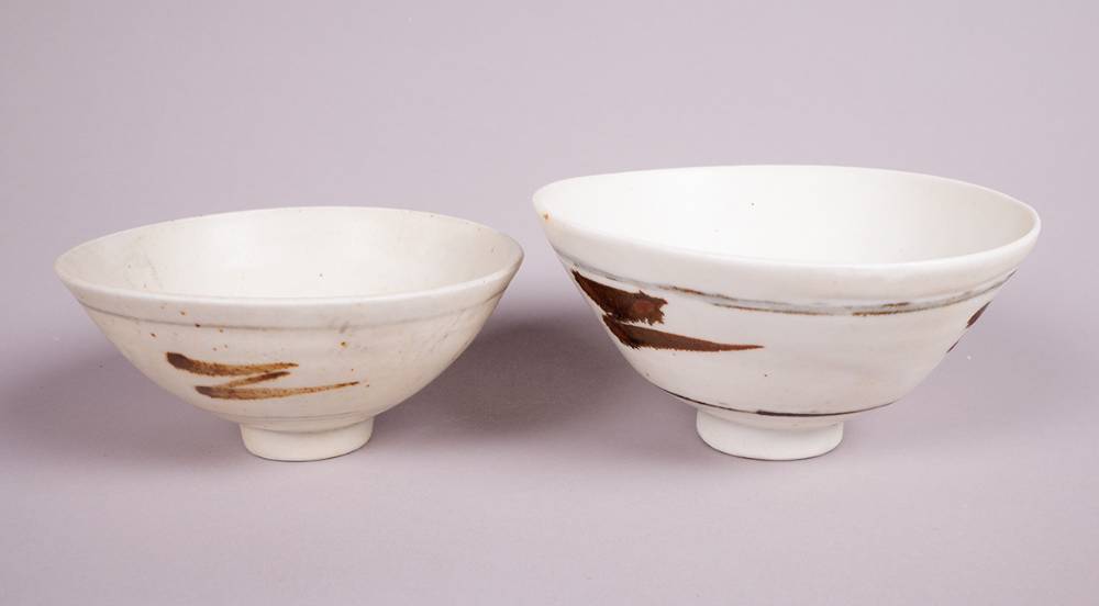 BOWLS (A PAIR) by David Leach sold for 380 at Whyte's Auctions