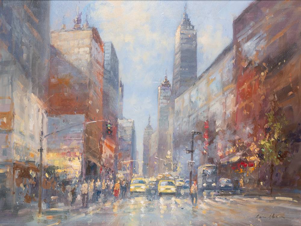 EARLY RAIN, NEW YORK, 2023 by Colin Gibson sold for 950 at Whyte's Auctions