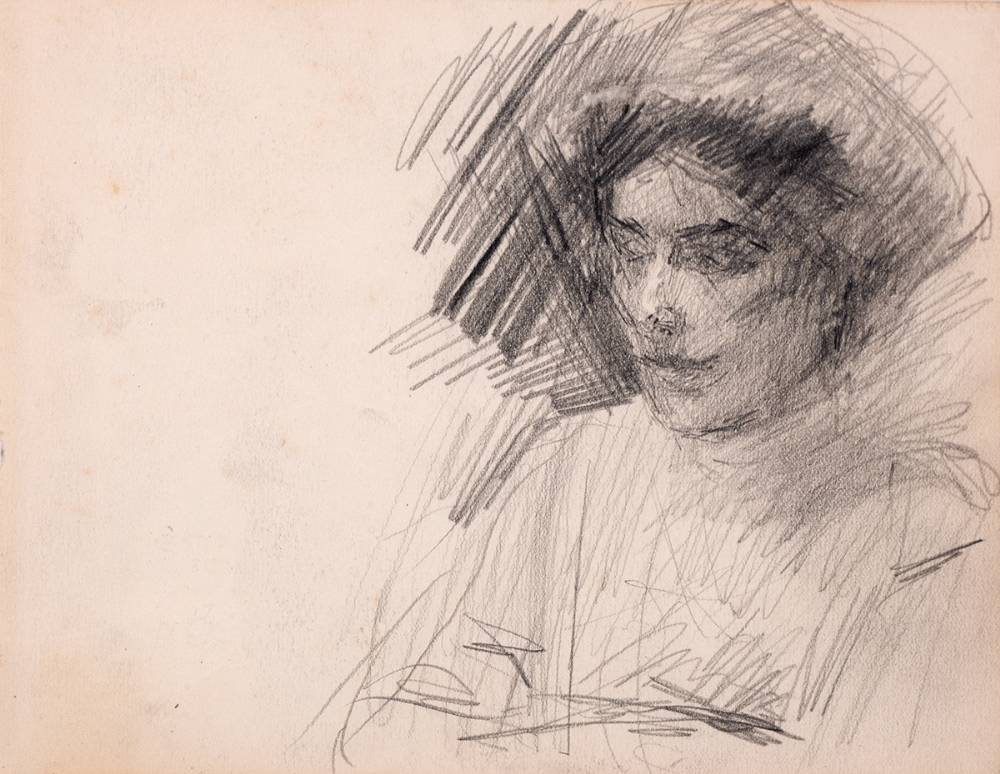 A LADY by John Butler Yeats sold for 680 at Whyte's Auctions