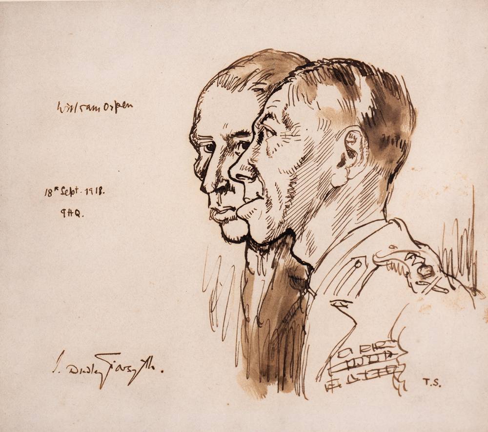 SELF PORTRAIT WITH J. DUDLEY FORSYTH, 1918 by Sir William Orpen sold for 2,300 at Whyte's Auctions