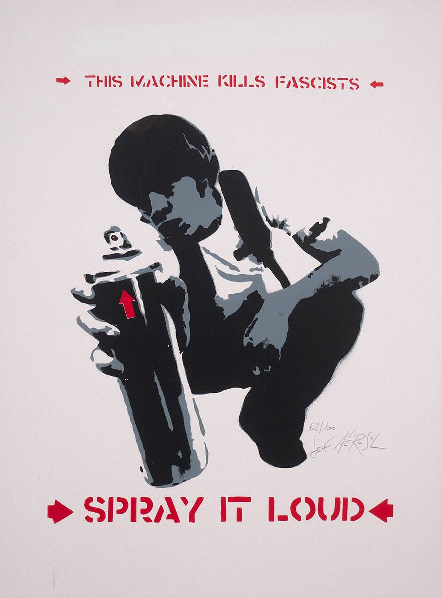 SPRAY IT LOUD, 2007 by Jef Arosol (b.1957) at Whyte's Auctions