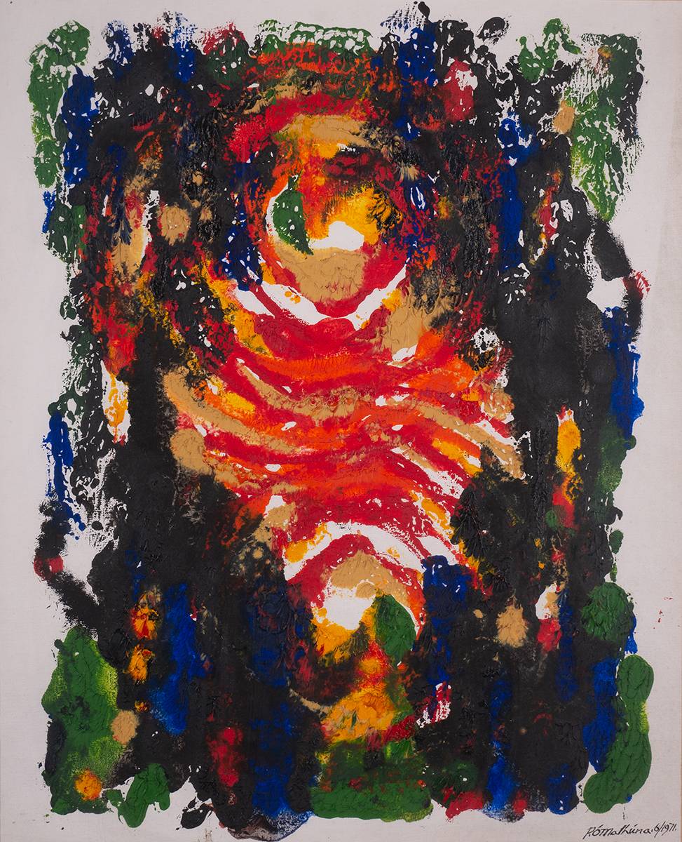 UNTITLED ABSTRACT, 1971 by Pdraig  Mathna (1925-2019) at Whyte's Auctions