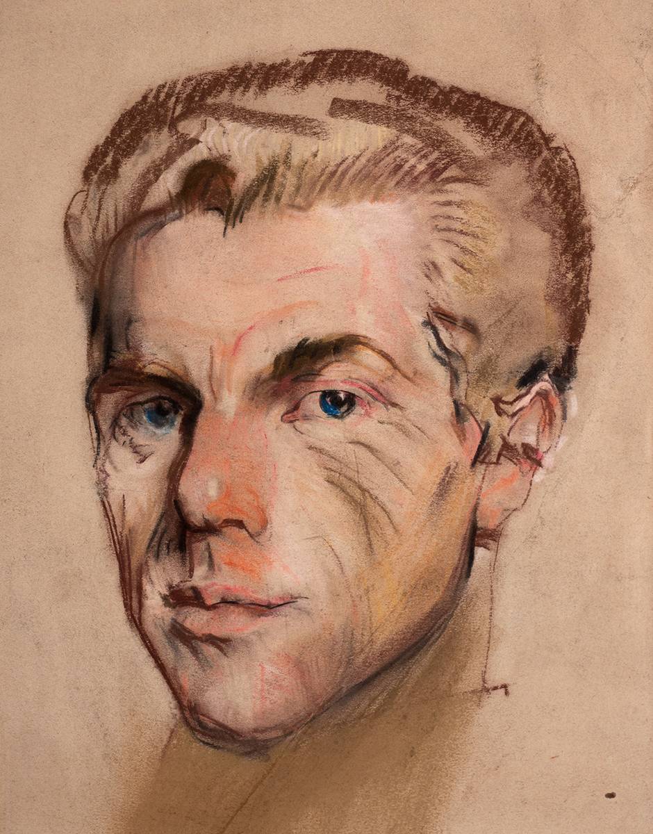 PORTRAIT OF A YOUNG MAN by Sen Keating PPRHA HRA HRSA (1889-1977) at Whyte's Auctions