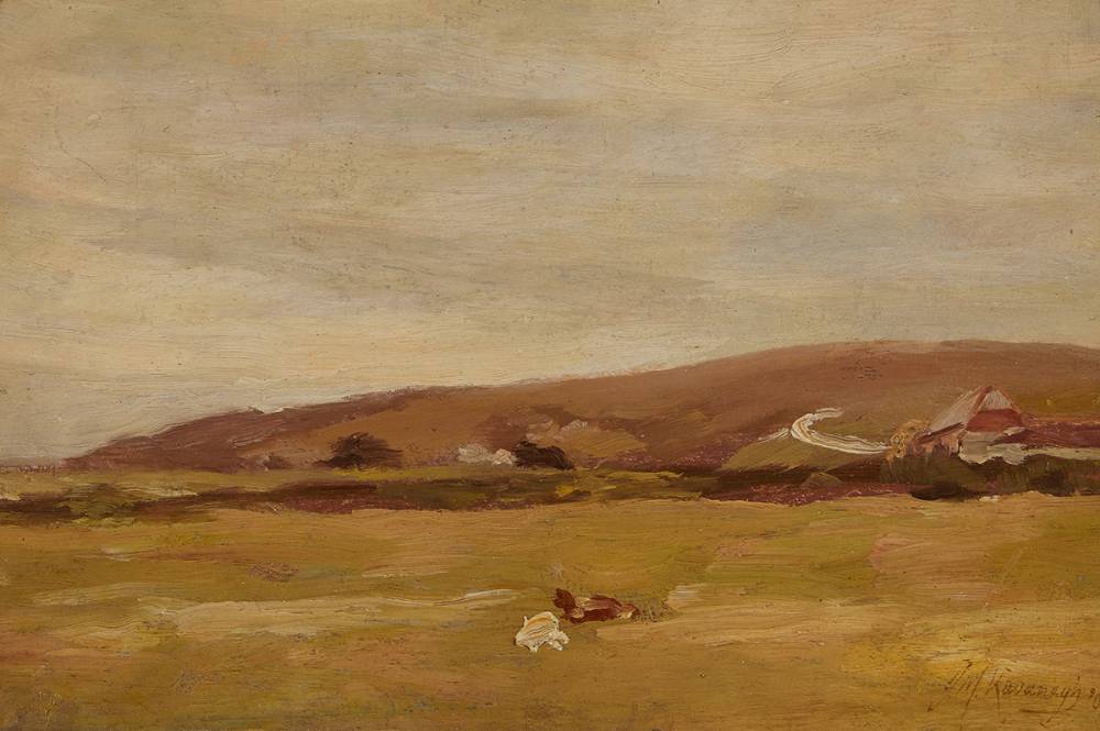 LANDSCAPE WITH CATTLE, 1903 by Joseph Malachy Kavanagh RHA (1856-1918) at Whyte's Auctions