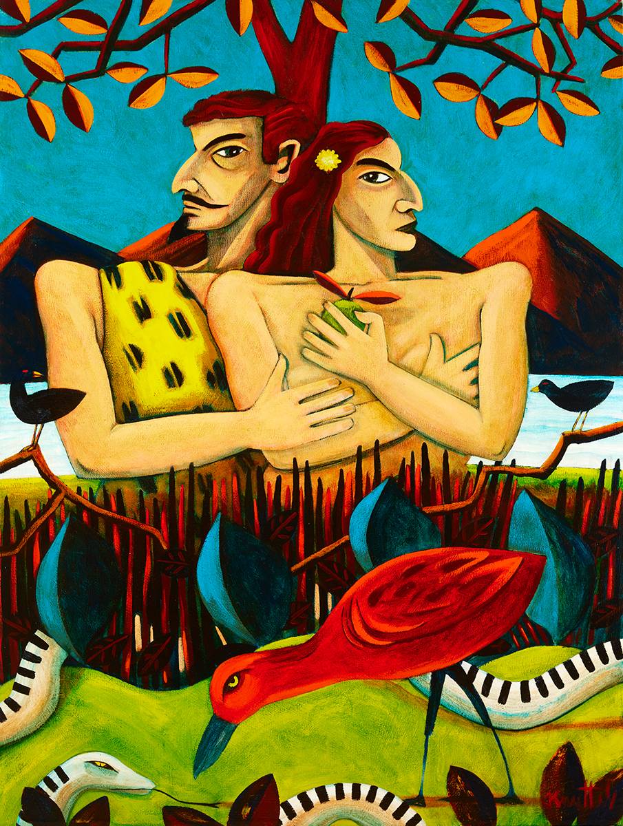 ADAM AND EVE by Graham Knuttel sold for 8,500 at Whyte's Auctions