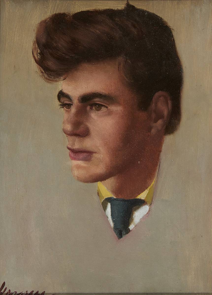 PORTRAIT OF A YOUNG MAN by Patrick Hennessy RHA (1915-1980) at Whyte's Auctions