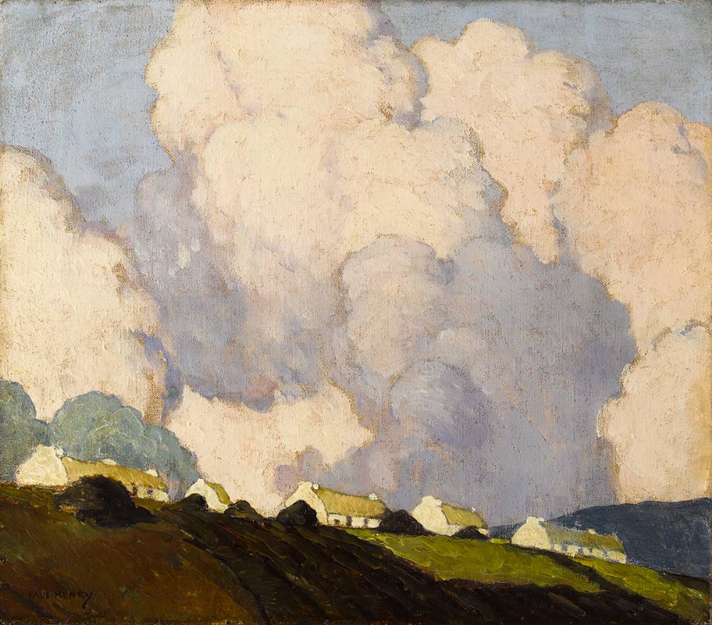 DOOEGA, ACHILL ISLAND, COUNTY MAYO by Paul Henry RHA (1876-1958) at Whyte's Auctions