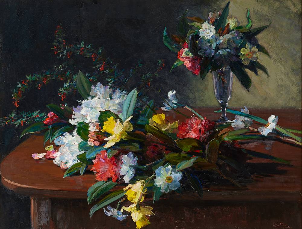 SPRING FLOWERS by Hans Iten RHA (1874-1930) at Whyte's Auctions