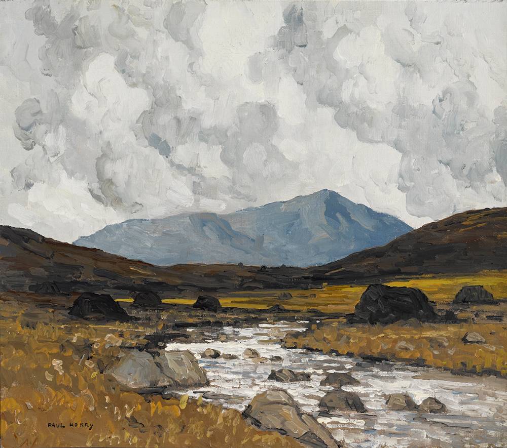 A MOUNTAIN STREAM, CARNA, CONNEMARA, c.1934-37 by Paul Henry RHA (1876-1958) at Whyte's Auctions