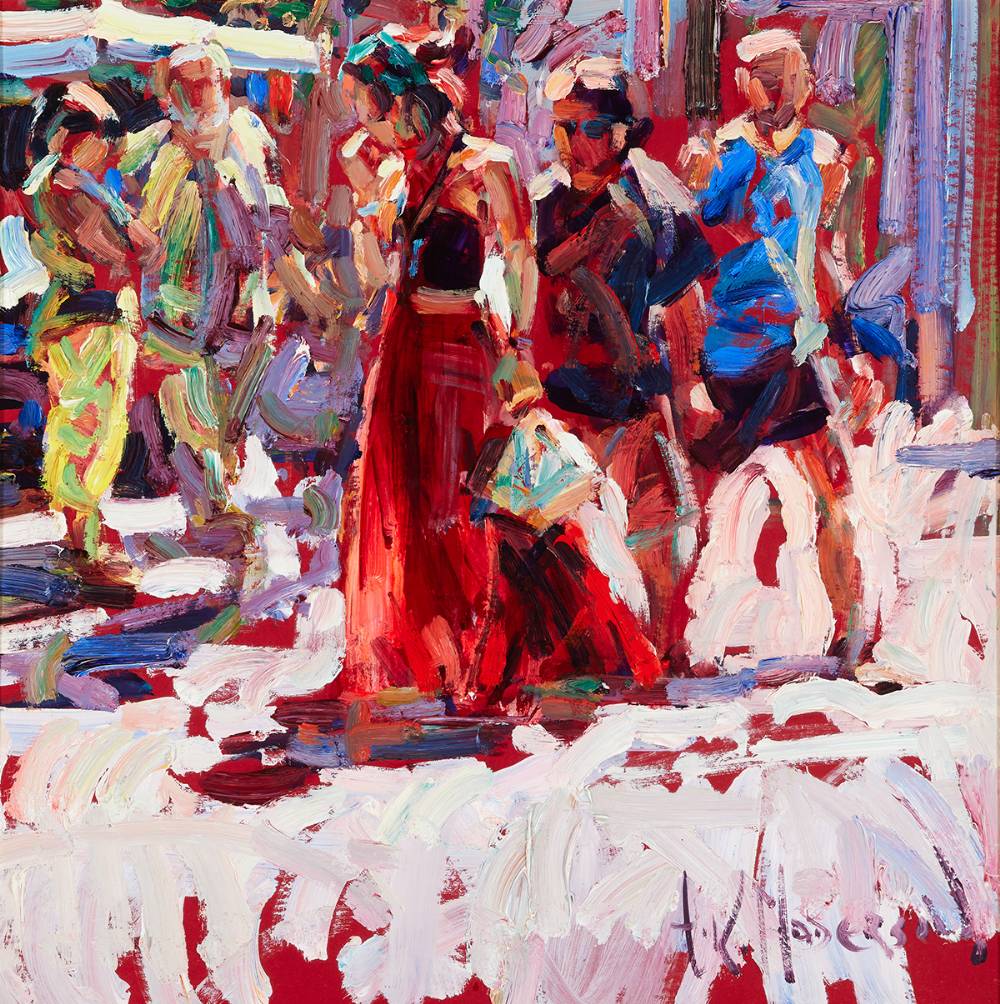 ONLY LOOKING (STUDY - GANGE MARKET) by Arthur K. Maderson sold for 5,200 at Whyte's Auctions